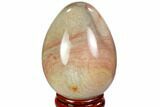 Polished Polychrome Jasper Egg - Madagascar #104659-1